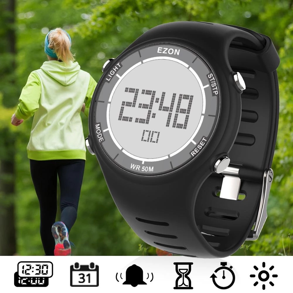 Outdoor Sport Watch - EZON 새로운 패션 여성 디지털 스포츠