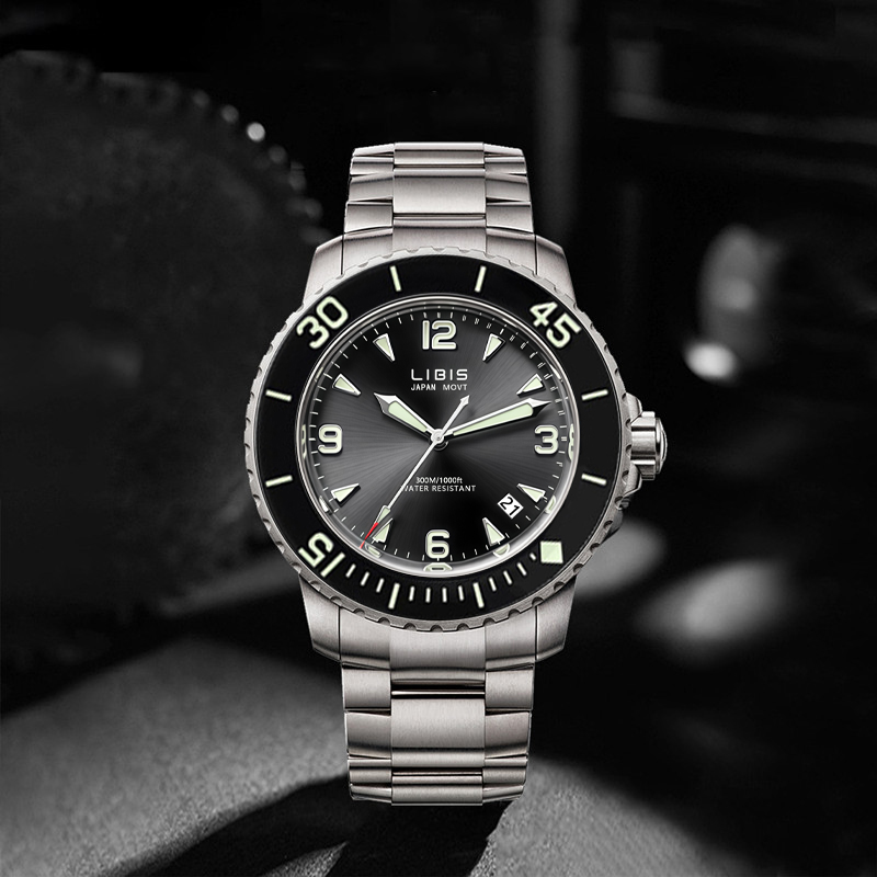 Outdoor Sport Smart Watch - 남성용 클래식 블랙 디스크 쿼츠 시계,