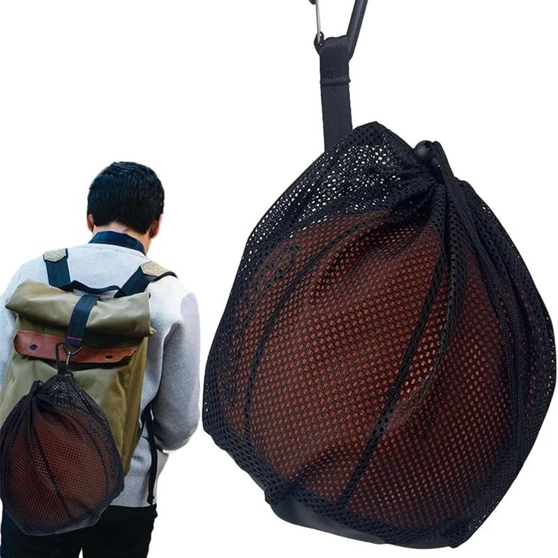 Outdoor Sports Net - 휴대용 농구팀 훈련용 드로스트링 메쉬 가방,