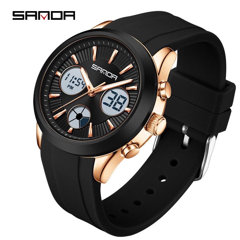 Outdoor Sport Smart Watch - SANDA 전자 시계 야광 3시간 다기능