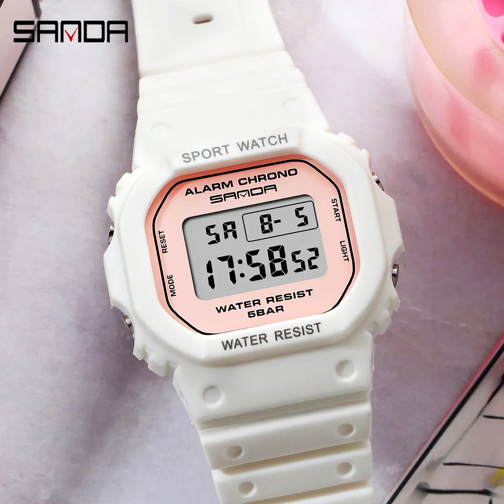 Outdoor Sport Watch - SANDA 럭셔리 숙녀 스포츠 시계 방수