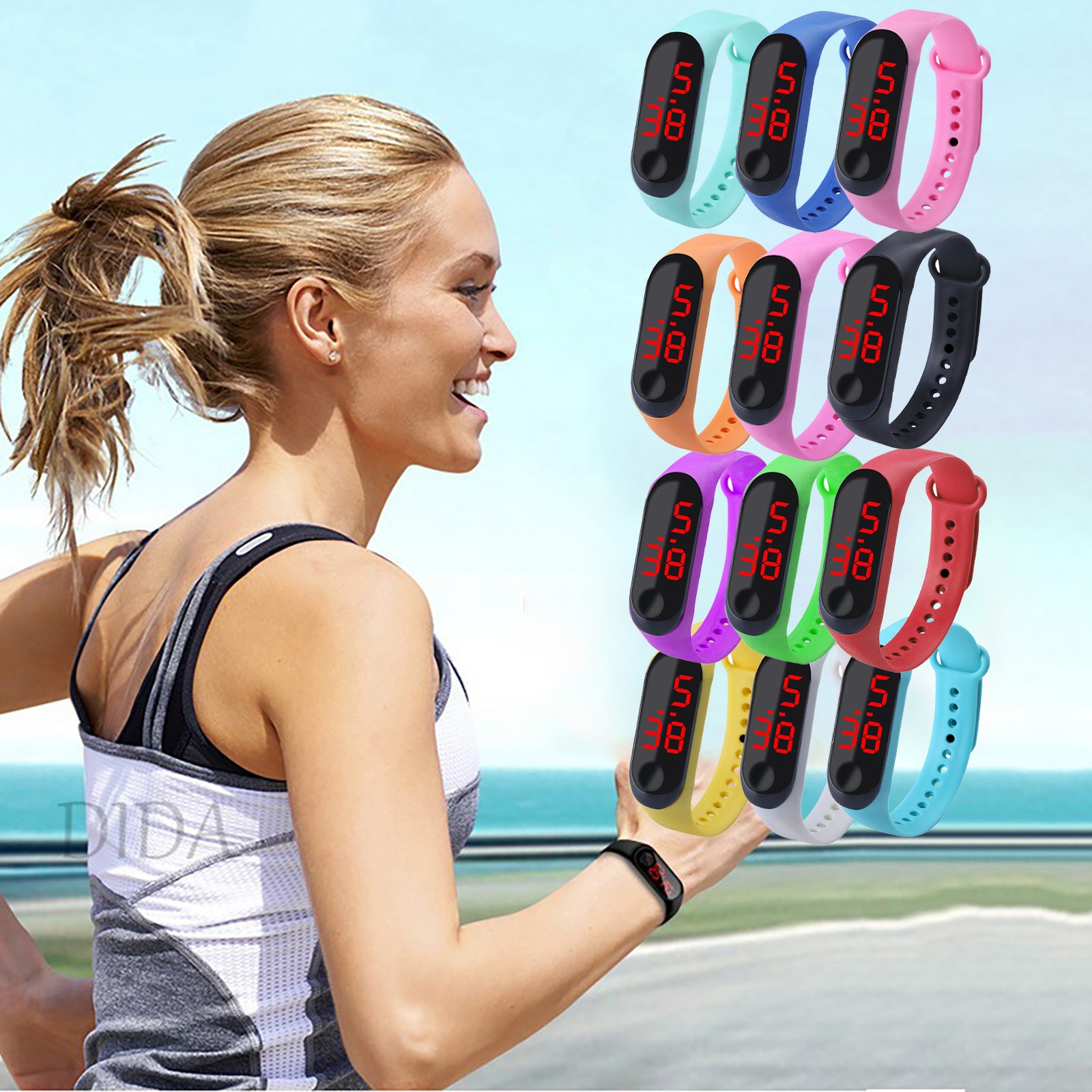 Outdoor Sport Watch - 스포츠 야외 전자 시계, 캐주얼 팔찌,