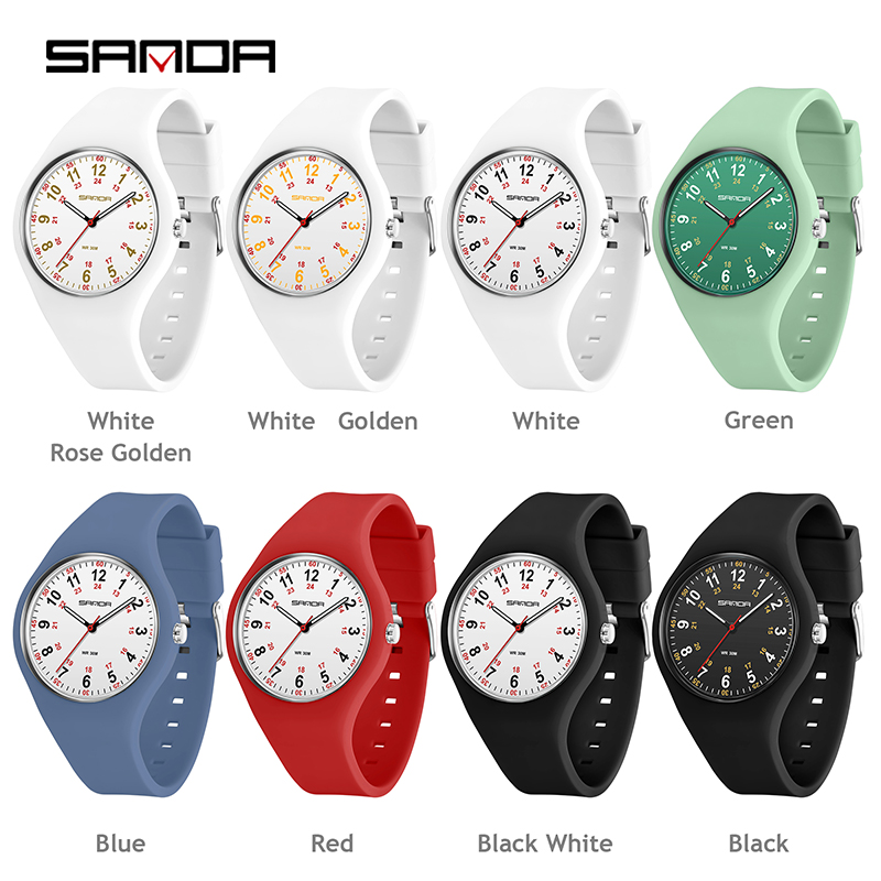 패션 산다 최고 브랜드 핫 세일 여성 석영 방수 실리콘 - Outdoor Sport Watch 리뷰 및 가격