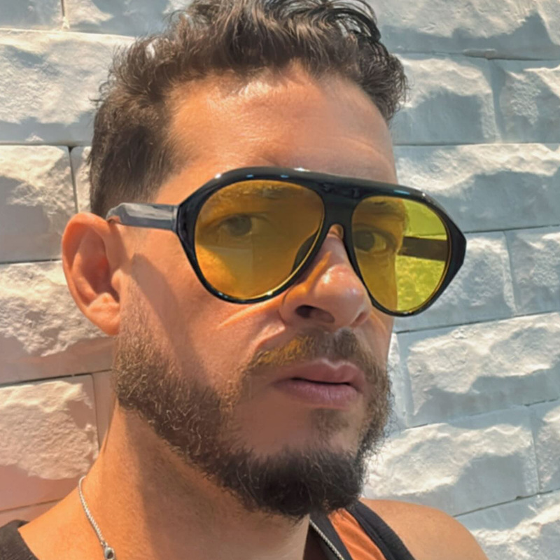 패션 오버사이즈 파일럿 선글라스 여성 빈티지 플랫탑 쉐 - Outdoor Sport Glasses 리뷰 및 가격