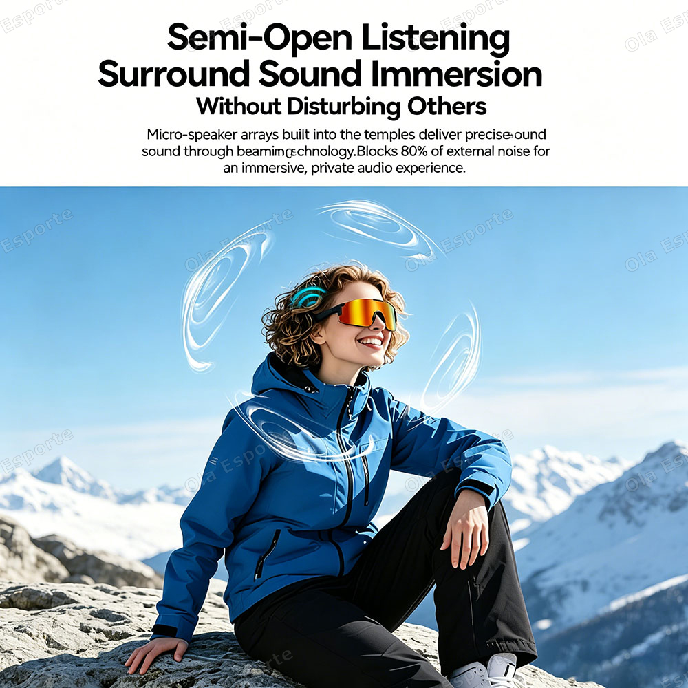 사이클링 스마트 안경 HD 블루투스 통화 음악 선글라스 - Outdoor Sport Glasses 리뷰 및 가격