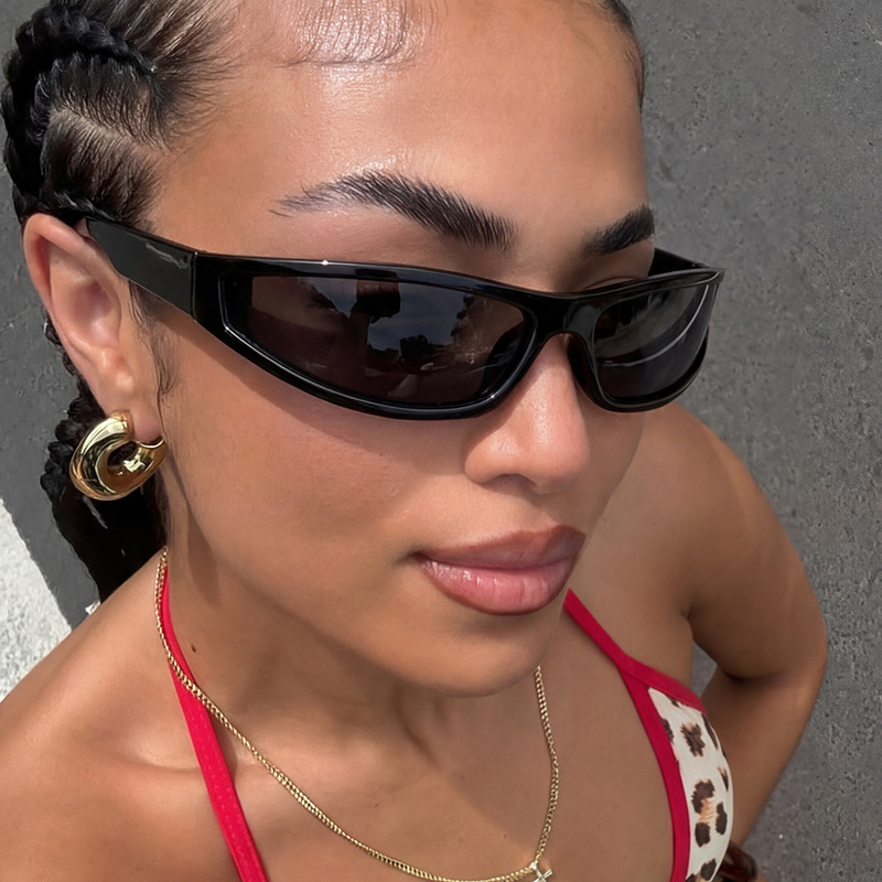 Y2K 스타일 좁은 직사각형 랩어라운드 선글라스 (여성 - Outdoor Sport Glasses 리뷰 및 가격