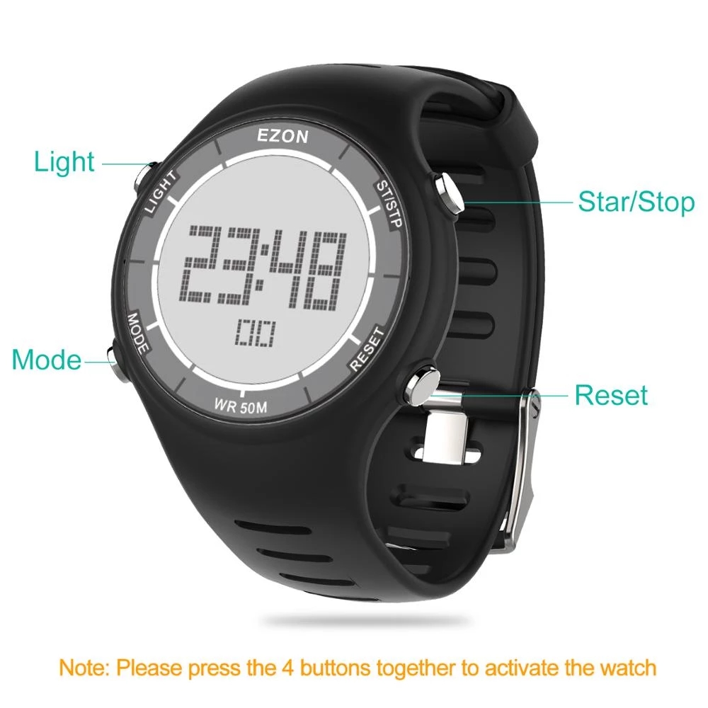 EZON 새로운 패션 여성 디지털 스포츠 시계 알람 시 - Outdoor Sport Watch 리뷰 및 가격