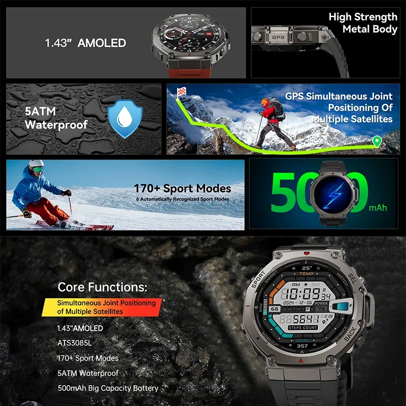 2026 신형 군용 DM58 GPS 스마트워치 1.43 - Outdoor Sport Smart Watch 리뷰 및 가격