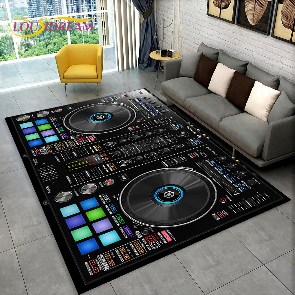 3D DJ 음악 스크린 키보드 영역 러그, 거실 침실  - Outdoor Sport Area 리뷰 및 가격