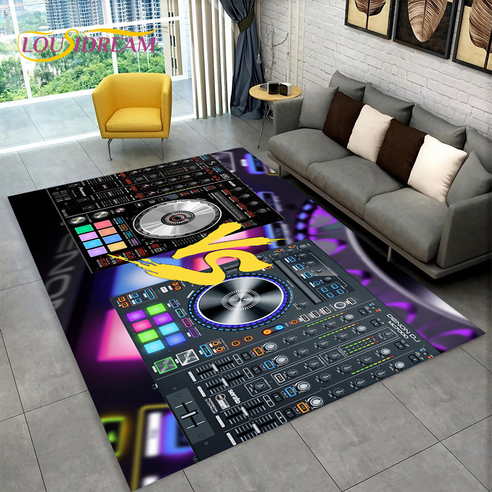 3D DJ 음악 스크린 키보드 영역 러그, 거실 침실  - Outdoor Sport Area 리뷰 및 가격