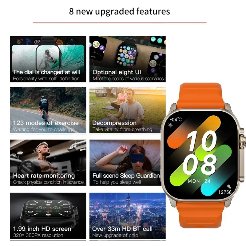 새로운 시리즈 9 워치 PK HK8 PRO MAX 스마 - Outdoor Sport Smart Watch 리뷰 및 가격