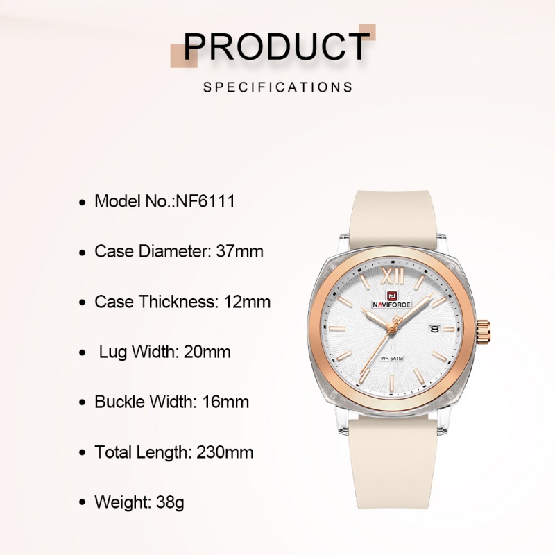 NAVIFORCE 미니멀리스트 스타일 여성용 창의적인  - Outdoor Sport Watch 리뷰 및 가격